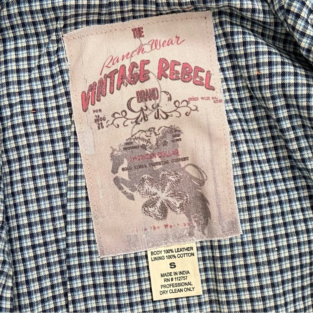 The Ranch Wear Vintage Rebel Leather Studded Vest - Picture 10 of 15